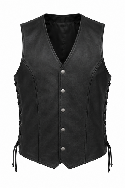 Leather Club Vest - Classic