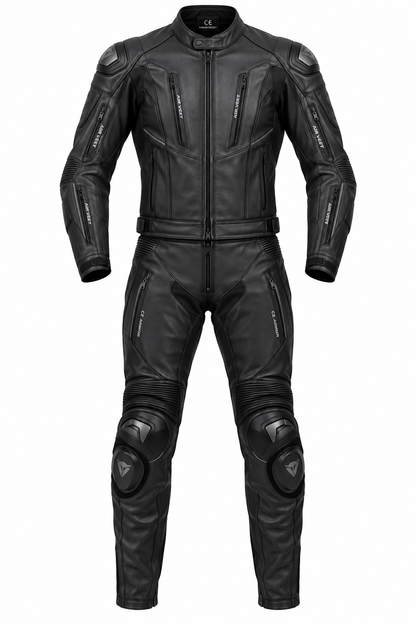 Two-Piece Leather Touring Suit – Front View