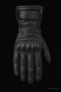 Touring Leather Motorcycle Glove – Front View