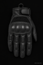 Short-Cuff Leather Riding Glove – Front View