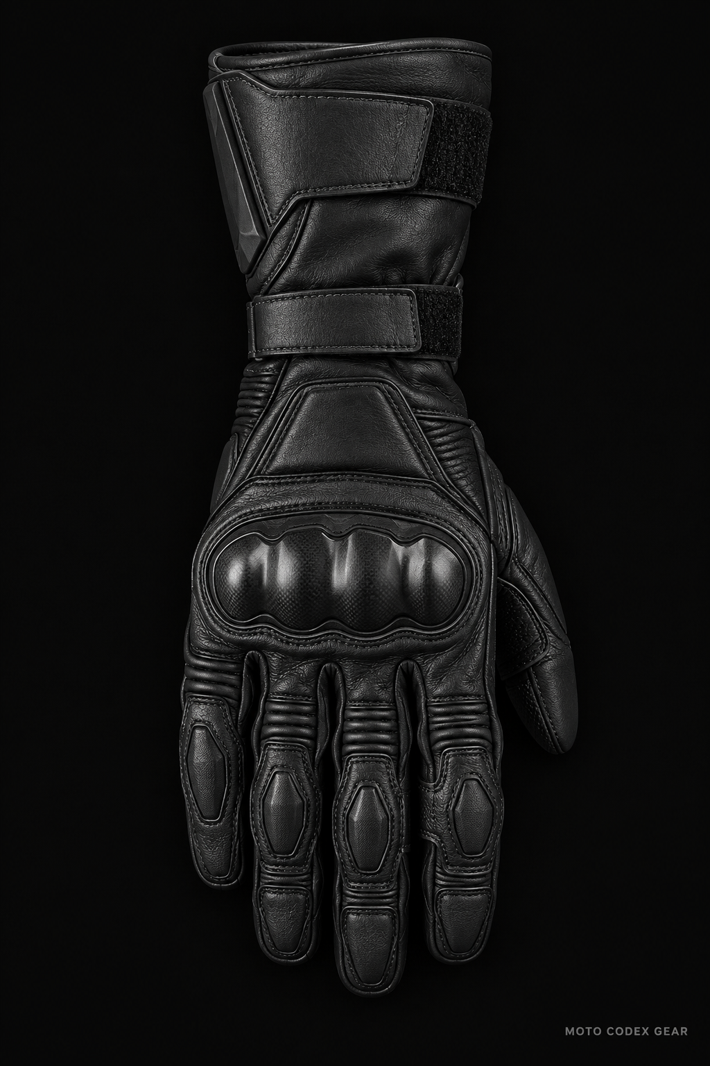 Gauntlet Racing Leather Glove – Front View