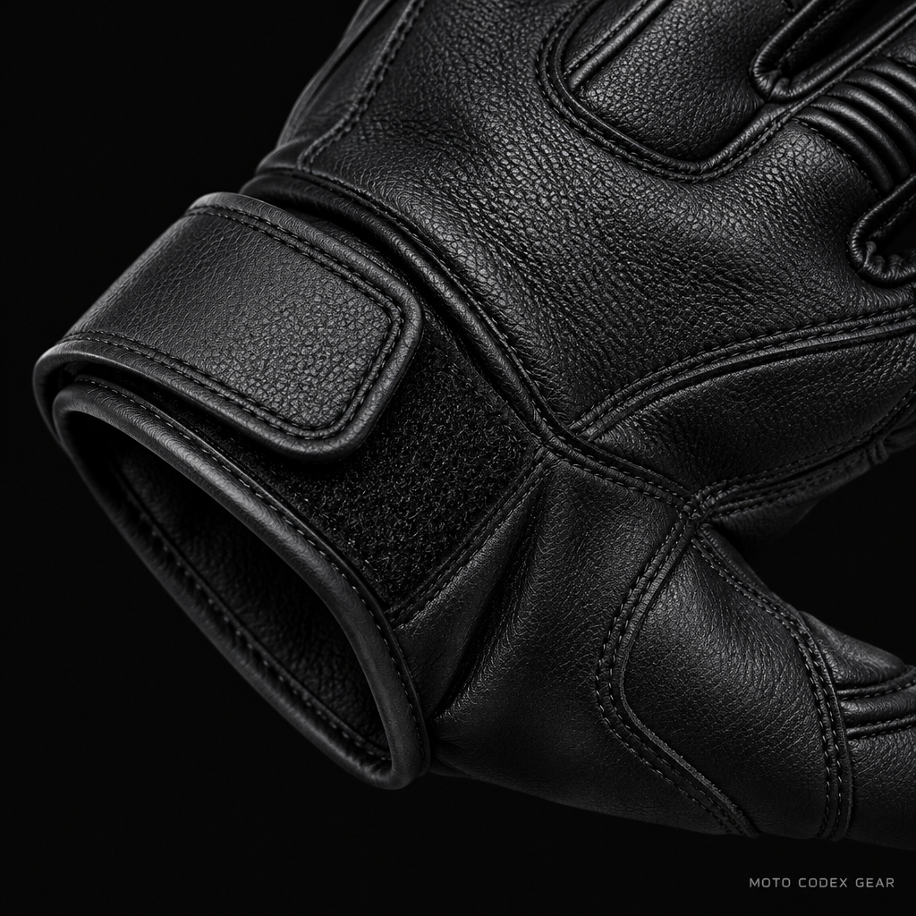 Short-Cuff Leather Riding Glove – Cuff & Seam Detail