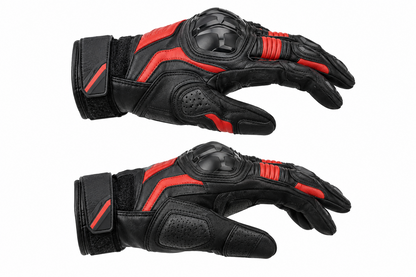 Short Cuff Sport Motorcycle Gloves - Cowhide