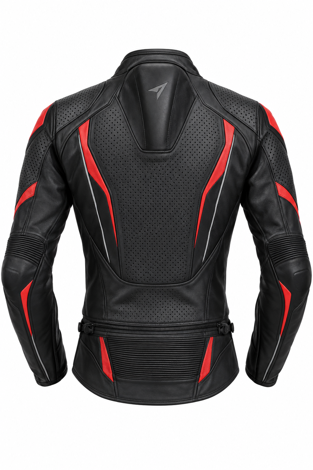 Sport Perforated Leather Motorcycle Jacket - Summer